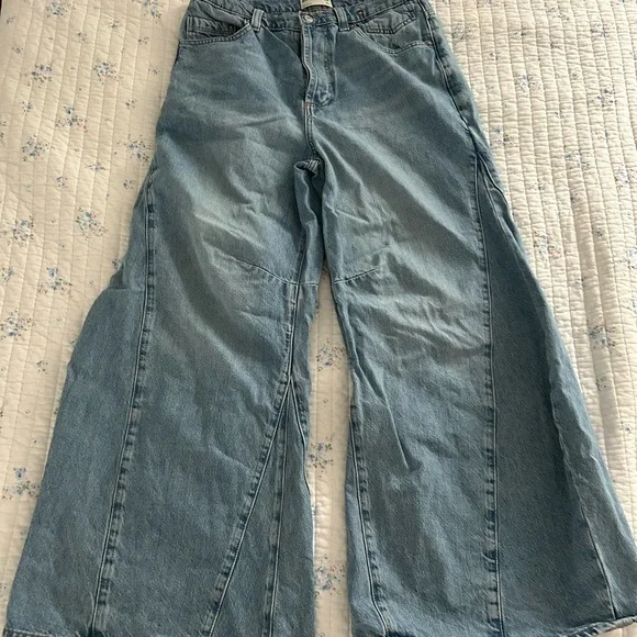 Eden Wide Leg Slouchy Jeans - Picture 1 of 4